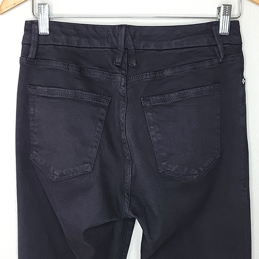 Good American Black Good Legs Crop Jeans size 6/28 GAGLC001 - Picture 5 of 10